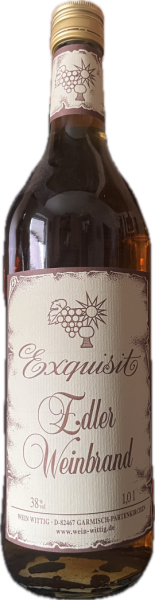 EXQUISIT - Edler Weinbrand 38% - 1000ml - Wein Wittig