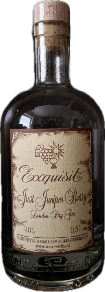 EXQUISIT - Just Juniper Berry - GIN 40% - 500ml - Wein Wittig